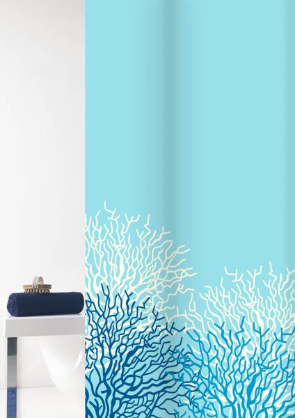GRUND Sprchový záves REEF Biela modrá 180x200 cm