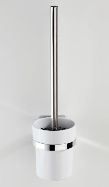 WENKO WC kefa BEZ TURBOLOC QUADRO lesklý kov 36x10x12 cm