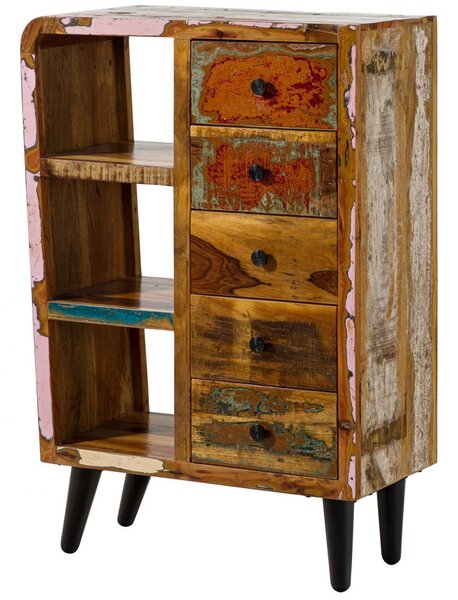 RETRO Komoda 116x79 cm, staré drevo