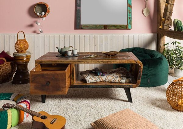 RETRO Konferenčný stolík 120x60 cm, staré drevo
