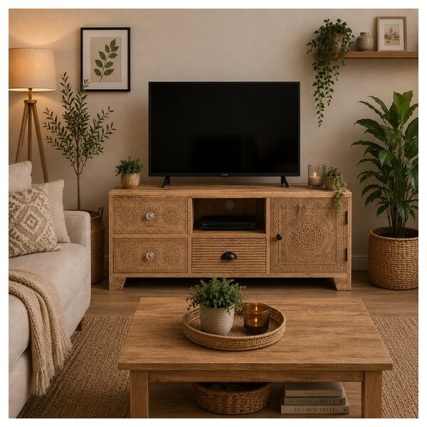 TV stolík 120x50x45 Manu indický masív mango
