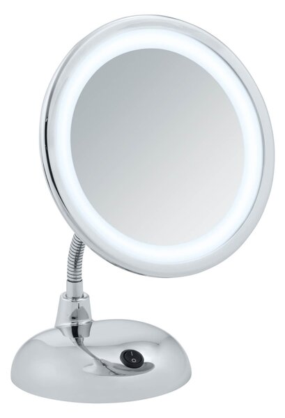 WENKO LED stojace kozmetické zrkadlo STYLE chróm 28x18x12 cm