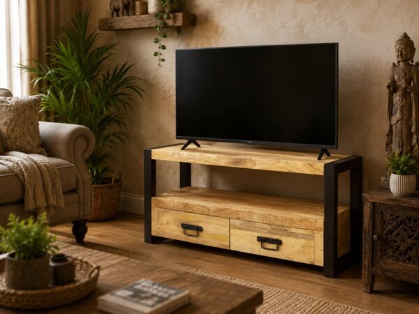 TV stolík Retro 100x60x45 indický masív mango