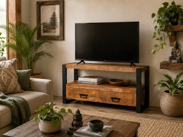 TV stolík Retro 100x60x45 indický masív mango