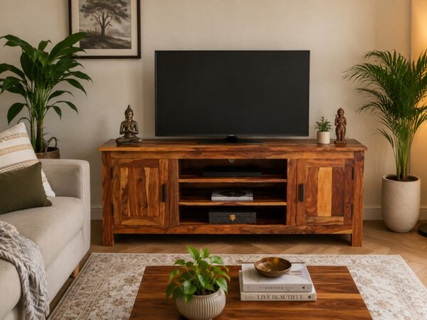 TV stolík Rami 150x60x45 indický masív palisander