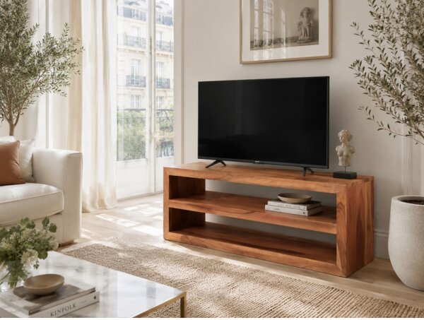 TV stolík Tara 140x55x45 indický masív palisander