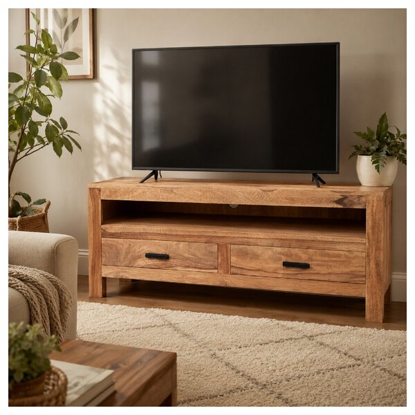 TV stolík Rami 120x50x45 indický masív palisander