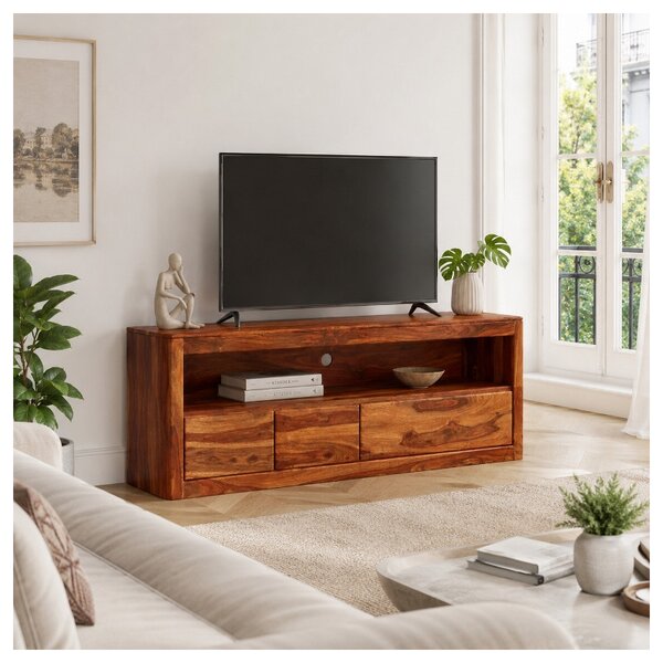 TV stolík Tina 140x60x45 indický masív palisander