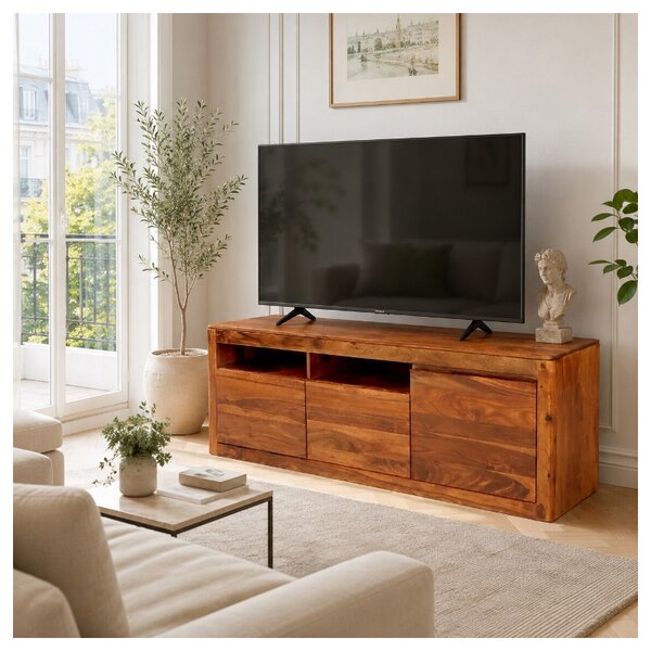 TV stolík 140x60x45 Tina indický masív palisander