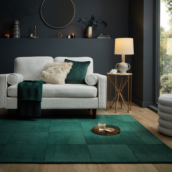 Flair Rugs , Kusový koberec Demi Check Ombre Green, 120x170, zelená, obývacia izba