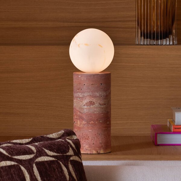IT´S ABOUT ROMI It's about RoMi stolová lampa Tivoli, terra, výška 33 cm, Terakota, Obývacia izba / jedáleň, Kameň, Moderný