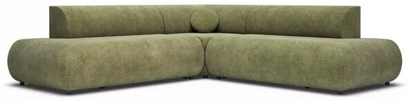 Rozkladacia sedačka s úložným priestorom SURREY 2 - khaki, ľavý roh