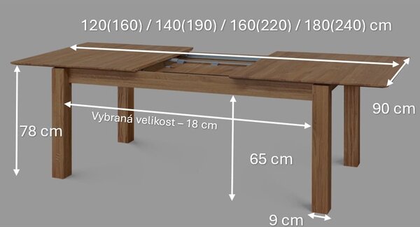 Jedálenský set Aura-Tallin béžová látka