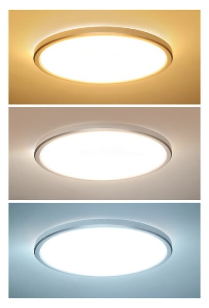 Solight WO825-LED Kúpeľňové stropné svietidlo ACATE 18W/230V 3000/4000/6000 K priemer 22 cm IP54