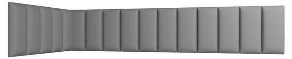 Set čalúnených panelov 100x220x50 VALERIO - svetlo šedý