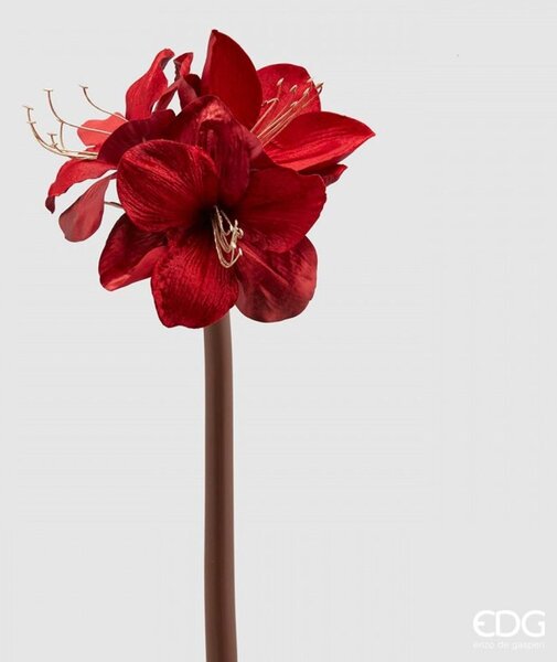 EDG Umelá kvetina Amaryllis červený, 69 cm