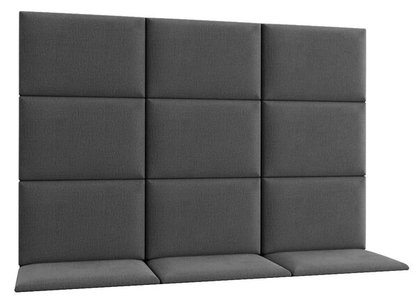 Set čalúnených panelov 180x120 VALERIO - tmavo šedý
