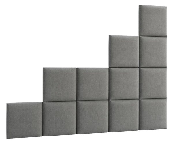 Set čalúnených panelov na stenu 200x160 VALERIO - šedý