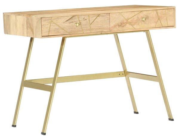 Písací stôl so zásuvkami 100x55x75 cm masívne mangovníkové drevo