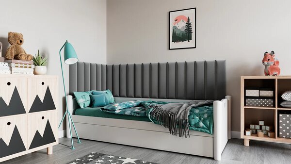 Set čalúnených panelov 210x90x60 VALERIO - šedý