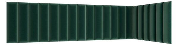 Set čalúnených panelov 210x90x60 VALERIO - zelený