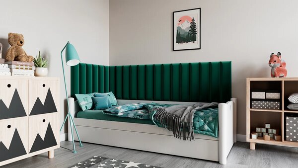 Set čalúnených panelov 210x90x60 VALERIO - zelený