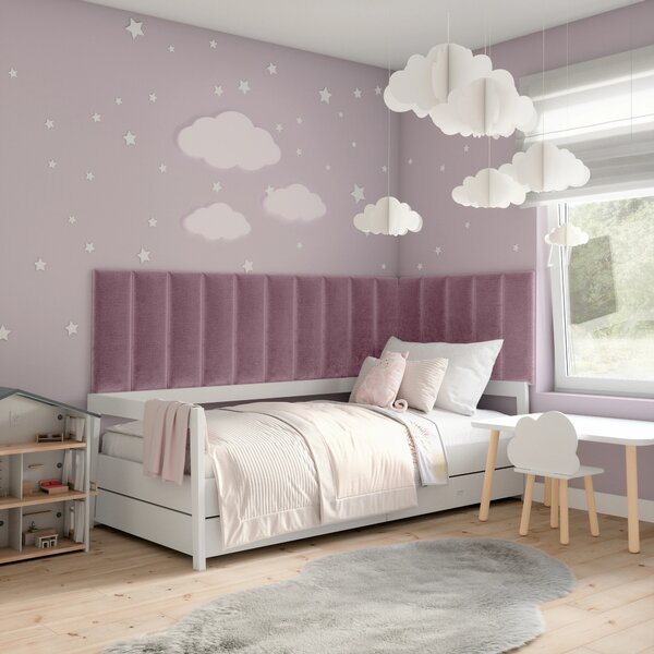 Set čalúnených nástenných panelov 300x60 VALERIO - ružový