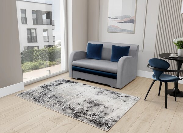 Obdĺžnikový koberec 80x150 cm LEONTIUS - šedý