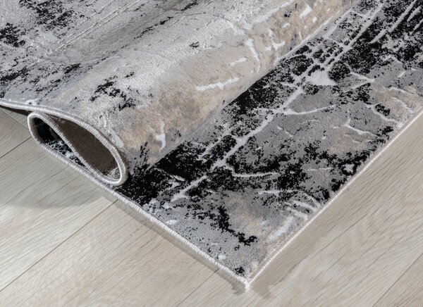 Obdĺžnikový koberec 80x150 cm LEONTIUS - šedý