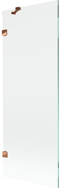 Mexen, Mexen Lunar 1-krídlová vaňová zástena 70 x 150 cm, transparentná, ružové zlato - 897-070-000-60-00