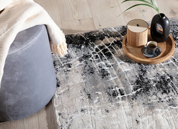 Obdĺžnikový koberec 80x150 cm LEONTIUS - šedý