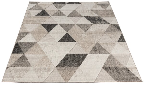 Geometrický koberec 80x150 cm HOLLIS - béžový