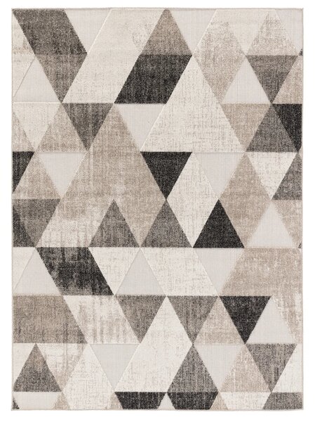 Geometrický koberec 80x150 cm HOLLIS - béžový