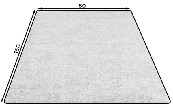 Obdĺžnikový koberec 80x150 cm REESE - šedý