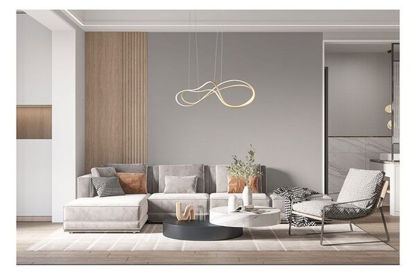 Trio SELECT T344310179 LED závesné stropné svietidlo NALA | 57W integrovaný LED zdroj | 6800lm | 2300+3000+4000K