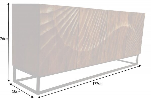Komoda MATIS 177 cm - prírodná