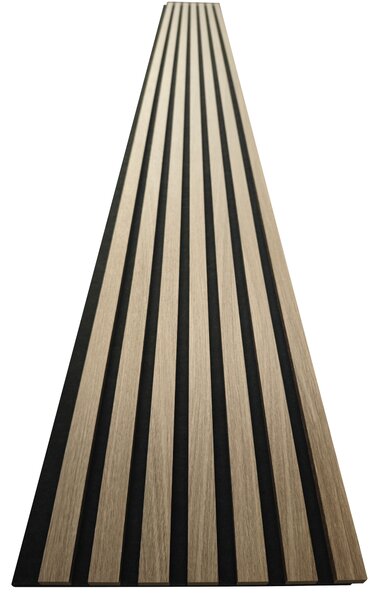 3D Drevené lamely na stenu 255x30 cm - SANTALOVÉ DREVO