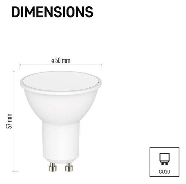 EMOS Inteligentná LED žiarovka GoSmart MR16/GU10 4,8W 230V Wi-Fi RGB stmievateľná