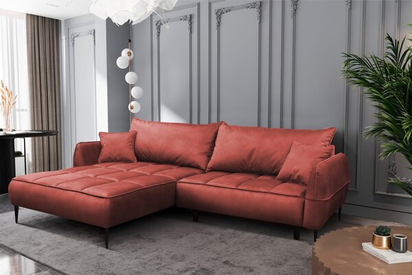 ROHOVÁ SEDAČKA, textil, koralová MID.YOU - Sedačky, Online Only