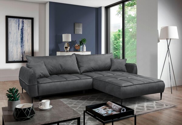 ROHOVÁ SEDAČKA, textil, sivá MID.YOU - Sedačky, Online Only