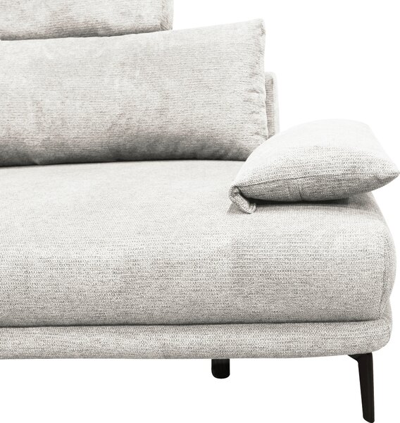ROHOVÁ SEDAČKA, textil, biela MID.YOU - Sedačky, Online Only