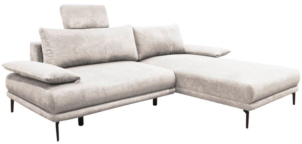 ROHOVÁ SEDAČKA, textil, biela MID.YOU - Sedačky, Online Only