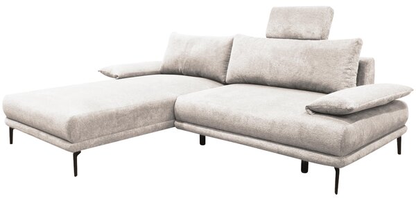 ROHOVÁ SEDAČKA, textil, biela MID.YOU - Sedačky, Online Only
