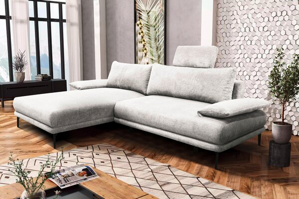 ROHOVÁ SEDAČKA, textil, biela MID.YOU - Sedačky, Online Only