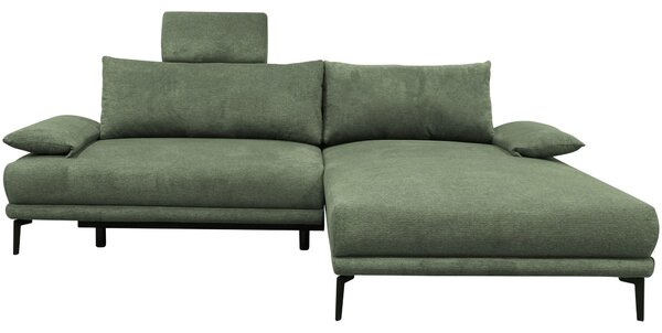 ROHOVÁ SEDAČKA, textil, zelená MID.YOU - Sedačky, Online Only