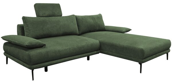 ROHOVÁ SEDAČKA, textil, zelená MID.YOU - Sedačky, Online Only