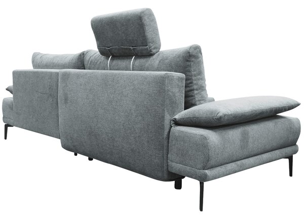 ROHOVÁ SEDAČKA, textil, sivá MID.YOU - Sedačky, Online Only