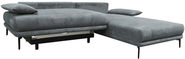 ROHOVÁ SEDAČKA, textil, sivá MID.YOU - Sedačky, Online Only