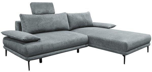 ROHOVÁ SEDAČKA, textil, sivá MID.YOU - Sedačky, Online Only