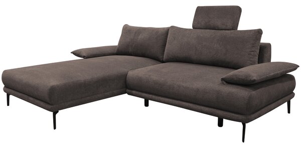 ROHOVÁ SEDAČKA, textil, sivohnedá MID.YOU - Sedačky, Online Only